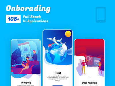 Onboarading - Screens app ui design banner branding design graphic design illustration minimal onboarding uiux