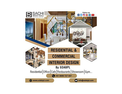 Residential & Commercial Interior Design -SDABPL company construction interior residential interior designer sachi design and build pvt ltd sdabpl