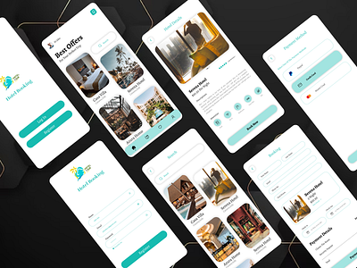 Elevate Your Hotel Business with Customized Booking App Solution 3d animation app booking bookyourhotel branding design graphic design hotel logo mobil mobile motion graphics restaurant travel ui