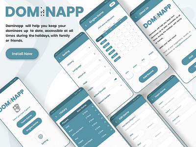 Dominapp design design dribbble shots ui