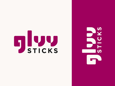 Gluu Sticks Logo Design. branding creative design flat fonts g gl gluu graphic design l logo logodesign logodesigner logotype text typography u unique uu vector