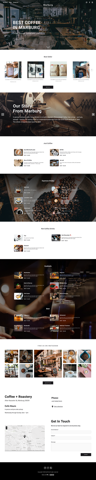 Minimal Roastery and Coffee shop Page branding coffee shop minimal minimal design one page design ui ui design user interface ux ux design