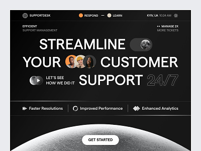 SupportDesk - Customer Support App bold clean creative customer daily ui design interface support ui uitrends ux web web design website