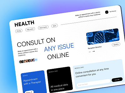 Healthcare Consultant - Webapp care daily ui design health healthycare ui ux visual