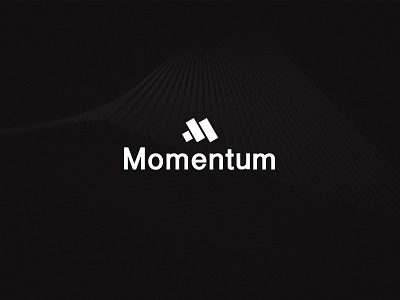 Momentum logotype brand branding graphic design icon illustration logo typography vector