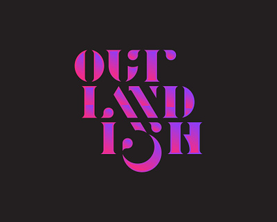 Outlandish graphic design typography