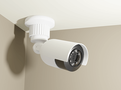 Security Camera 3d blender design ilustration security camera