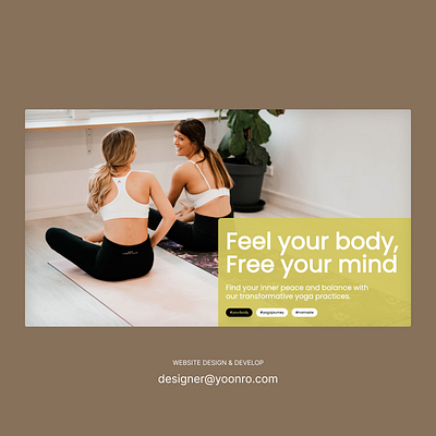 Yoga fitness website design&dev branding design frontend graphic design ui ux