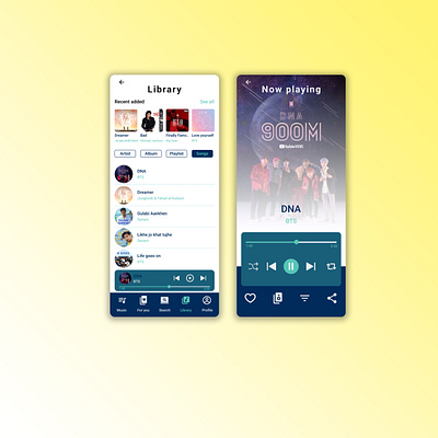 Daily UI Day 9 009 dailyui day9 music player ui ux