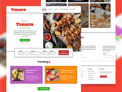 Tomato - Web UI design graphic design illustration ui web