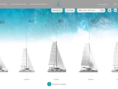 Boat configurator figma ui webdesign