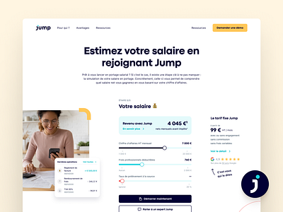 Jump — Simulator (1/2) clean colorful figma form freelance jump product design simulator ui ux