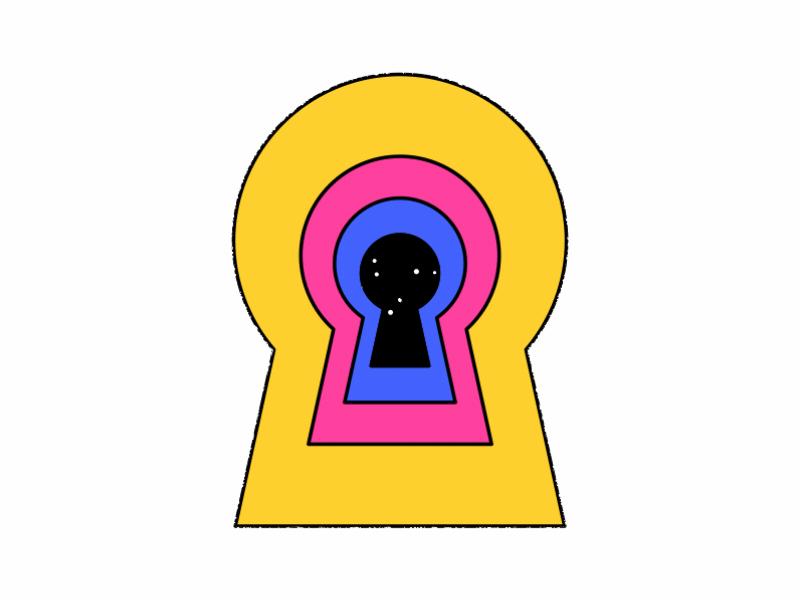 Enter the Void animation key keyhole secret space