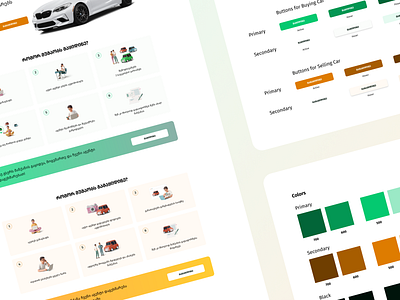 Carusell - UI Kit car landing ui ui kit web design