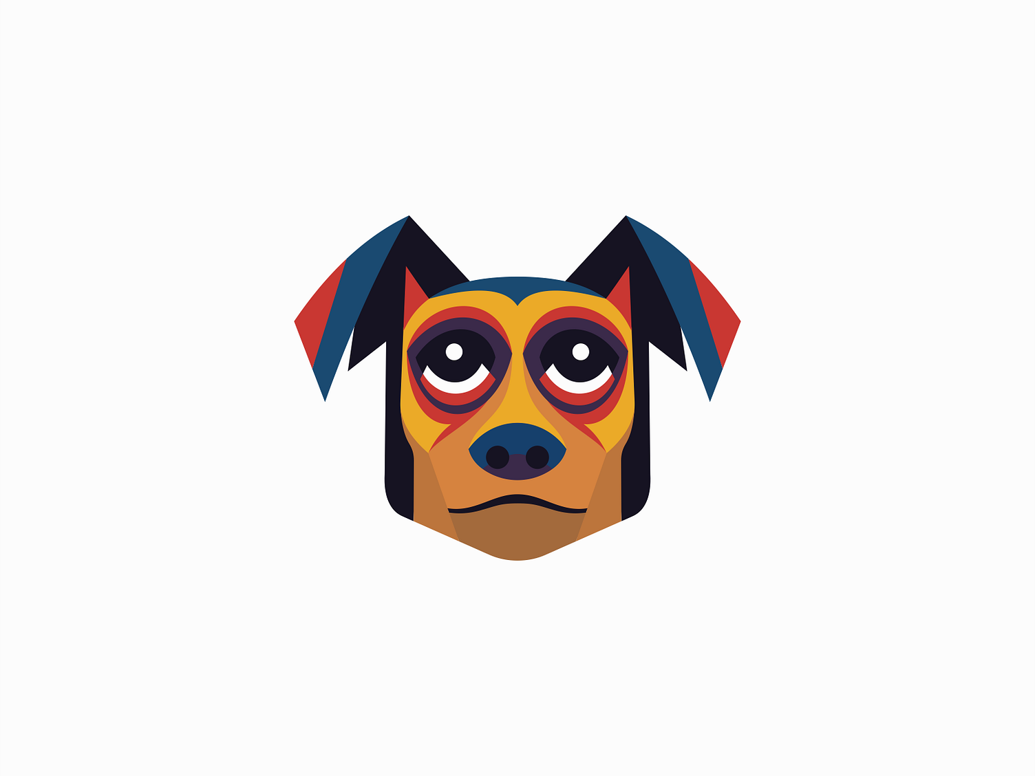 colorful-dog-logo-by-unom-design-on-dribbble
