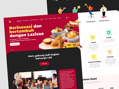 Lazizaa - Company profile company profile food and beverage landing page website company profile