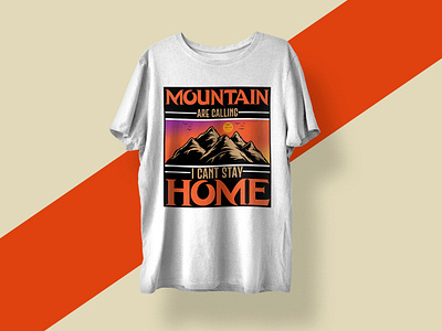 MOUNTAIN T-SHIRT DESING apperal custom custom design design illustration mountain mountain t shirt shirt
