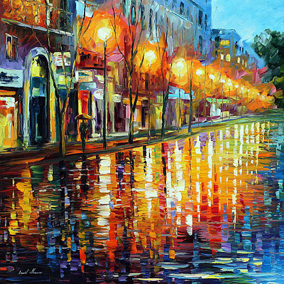 EARLY MORNING IN PARIS — oil painting on canvas leonidafremov