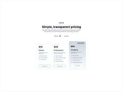 Innovative Pricing Design for SaaS Websites design design inspirations evil design 1 pricing pricing table saas pricing ui ux web design webflow