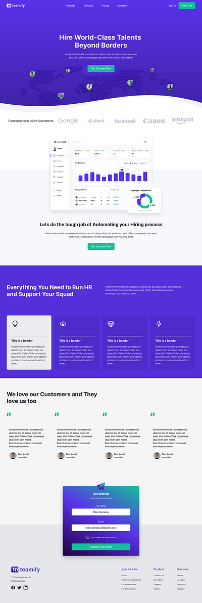 SaaS Landing Page figma landingpage saas uiux