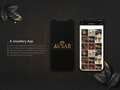 Avsar A Jewellery App branding design graphic design illustration illustrator jewellery logo motion graphics typography ui ux vector web