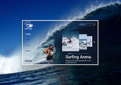 Surfing website colours design figma photoshop product design surfing ui ux web website xd