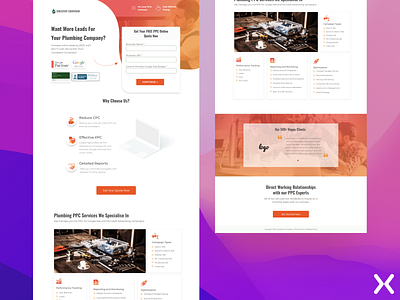 Lead Generation landing page/ Consistent Conversion design dribbble shot illustration landing page design landingpage lead generation ui