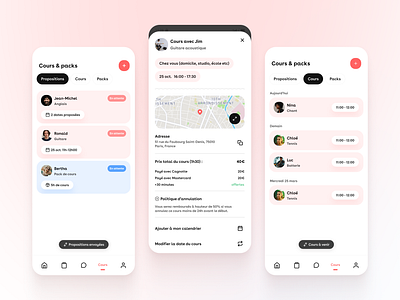 Superprof Lessons Booking app design ui ux