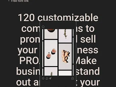 Strong Social Media Presence ads advertising animation branding character design dynamic dynamic type graphic design illustration motion graphics social ads social media template type ui video