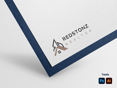 Redstonz Realtor Logo 3d branding design graphic design illustration logo realtor vector