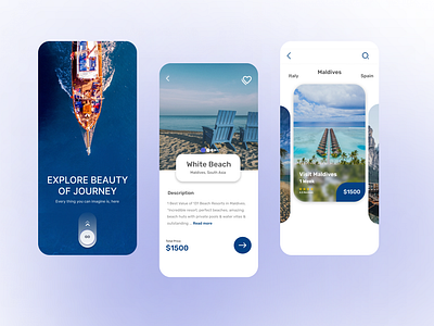 Travel App branding graphic design ui