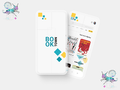 Book Town android android app design android app designer app app interface book branding design graphic design illustration logo town ui ux