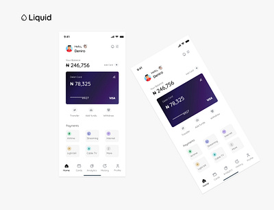 Liquid (excerpt from a Fintech app I’m working on) adobexd design minimal typography ux