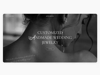 Jewelery shop design branding design jewelery shop jewelry main screen ui ux website
