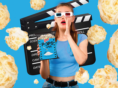 Bato POPS - package design for popcorn product graphic design logo package design