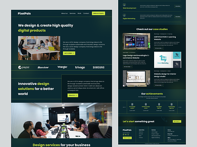 Design Agency Landing Page design design agency designagancy landingpage site ui ui design uiux ux web web design website website design