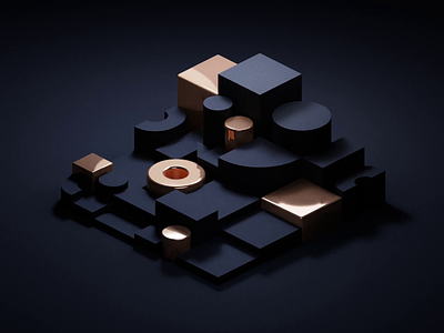 Abstract geometry animation 3d abstract