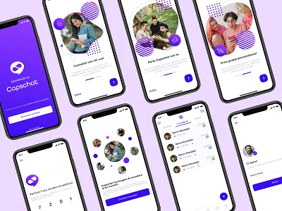 Capschat - chat mobile app app app mobile chat cool design figma prototype ui ui ux design ux
