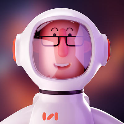 Astronaut 3D illustration 3d astronaut design graphic design illustration