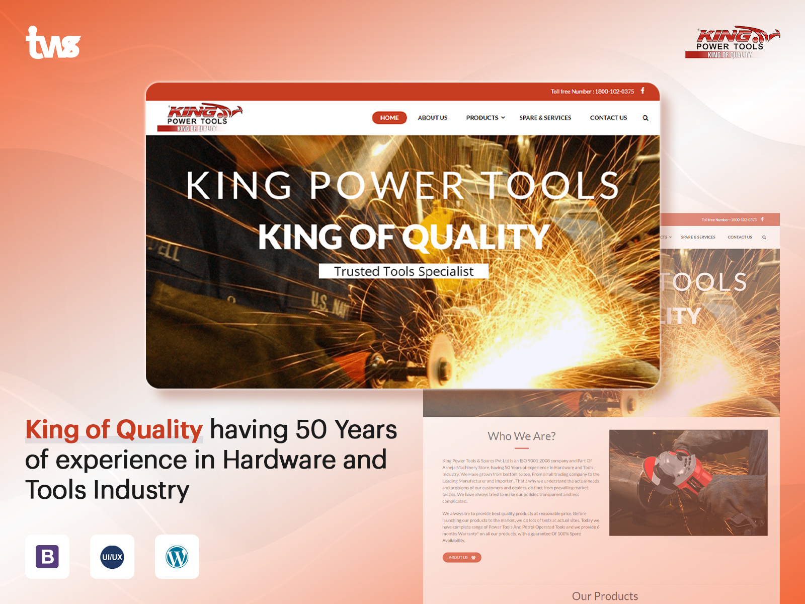 King Power Tools site by Tekki  Solutions Inc. on Dribbble