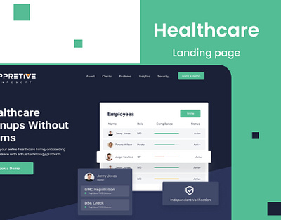 Healthcare Website care design health landing page ui uiux ux web web design website