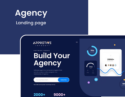 Agency website agency design landing page ui ux web website website design