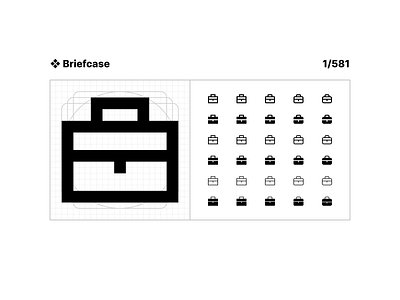Briefcase 1/581 icon iconography icons iconset