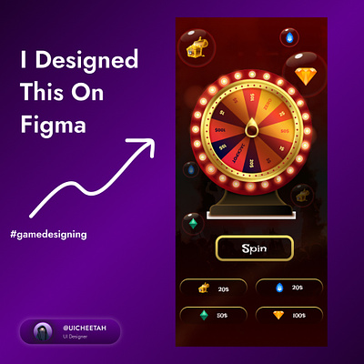 Spin Game design 3d animation branding design figma game gamedesigner graphic design logo motion graphics red spin ui user interface