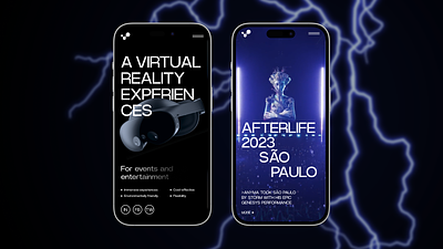 VR Experience dark design figma layout minimal mobile typography ui ux vr