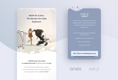 Newsletter design | Anex strollers branding graphic design letterdesign maildesign marketingdesign