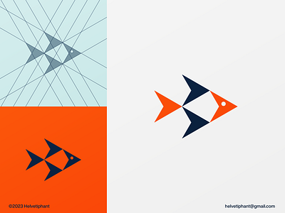 Fish arrows abstract logo animal logo arrows logo bold logo concepts brand design branding creative logo designs fish logo geometric logo icon logo logo design logo design concept logo design grid logotype minimalist logo modern logo pattern logo