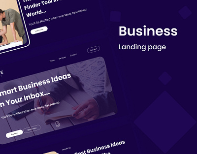 Business website business design landing page ui uiux ux web web design