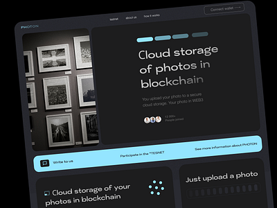 Cloud Storage PHOTON crypto cryptodesign dapp design illustration web3 webdesign