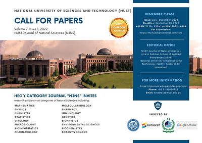 Web Flyer for a call of papers event branding design graphic design